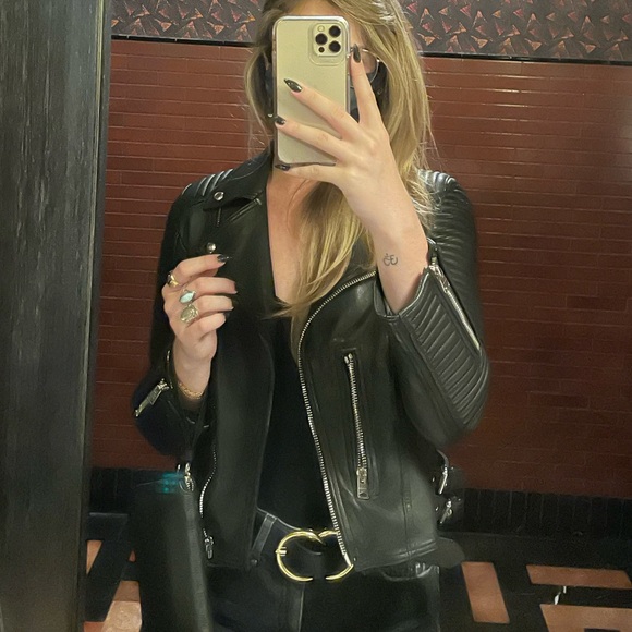 ⚡️ AllSaints Leather Jacket – Size 4 🖤 - Picture 6 of 6